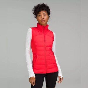 lululemon Down For It All Vest in Carnation Red Size 8